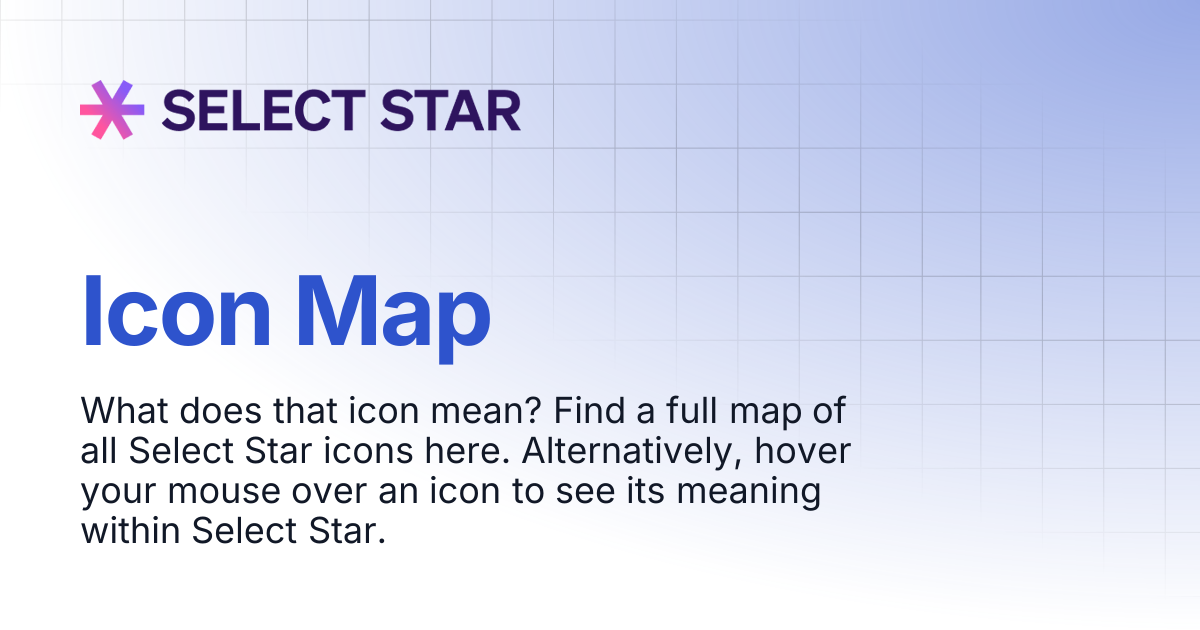 Icon Map | Select Star